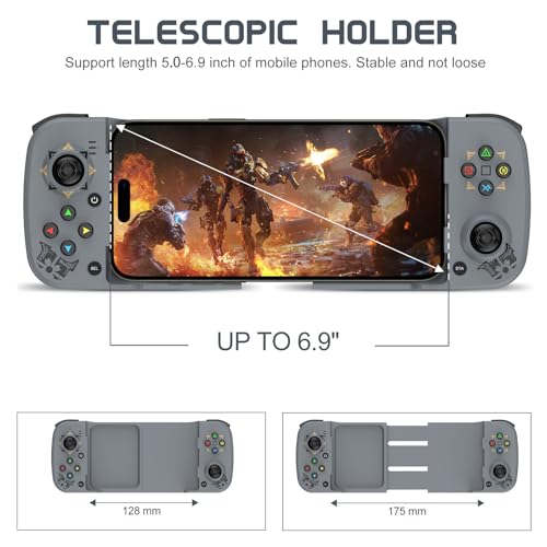Joso Phone Controller for iPhone/Android Support Phone Case, Mobile Gaming Controller with Ergonomic Design - Wireless Gamepad for Cloud Gaming & PS Remote Play - Image 3