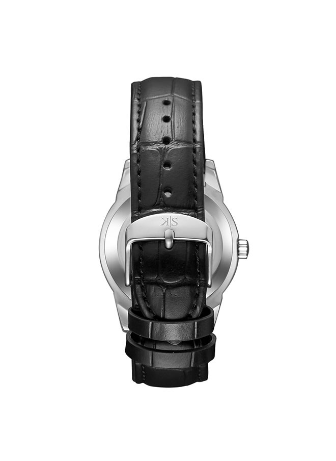 KENNETH SCOTT ساعة كينيث سكوت للرجال بمينا ابيض انالوج - K23030-SLBW  - Image 3