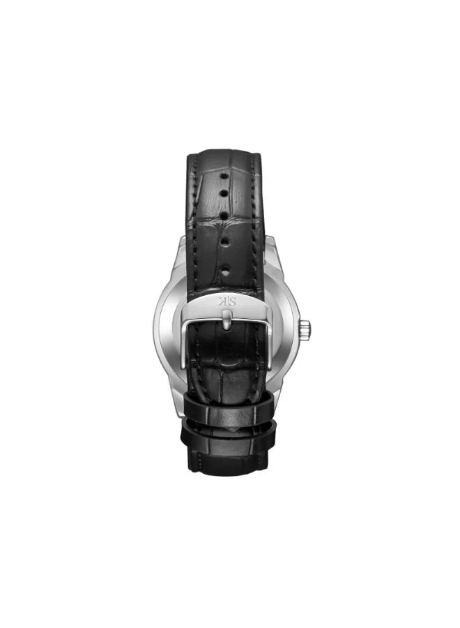 KENNETH SCOTT White Men's Leather Analog Watch K23030-SLBW - 40x49 mm for Men | Best Price UAE
