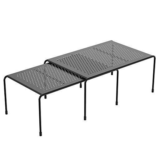 Appucoco Multipurpose Expandable Utensils Cookware Plate Dish Kitchen and Food Storage Iron Rack (Black) - Floor Mount, Corner Shelf - Image 5