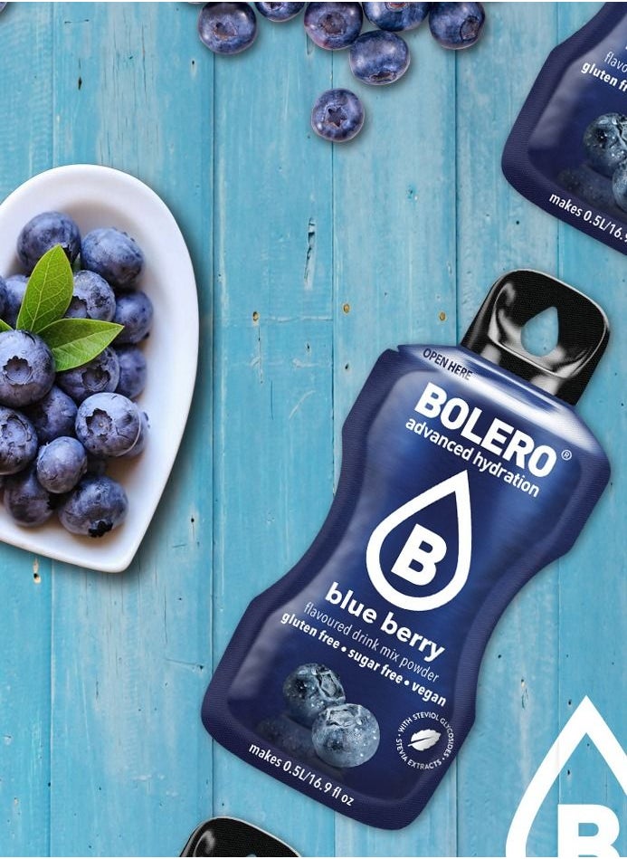 bolero Advanced Hydration Drink Sticks - Blueberry - (12 sachets)  - Image 4