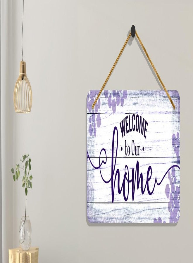 SAF paintings UV Lamined Mdf Wall Hanging ||Welcome to Our Home Beautiful Home Decoration Wall Hanging|WS-WHAREC-24 - Image 3