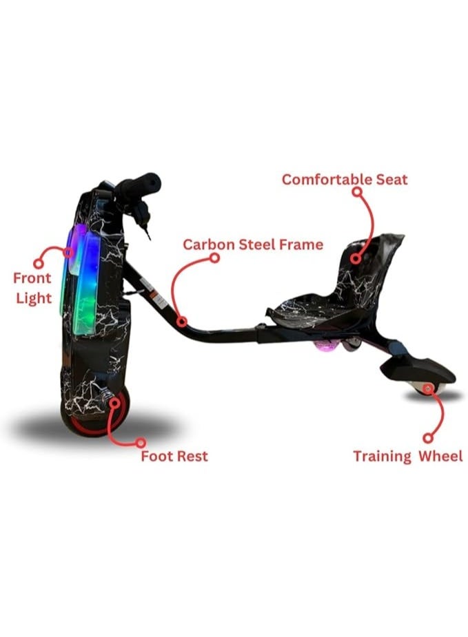 DT-M3 Drift 36V Electric Mini Bike for Kids | 250W Motor, 25km/h Speed & 5–8km Range | 3.6Ah Battery, Lightweight 12kg Frame, 70kg Load Capacity – Safe & Fun Ride for Children - Image 4