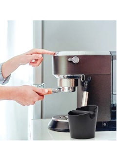 Generic Knock Box – Espresso Grounds Knockout Container made of durable plastic with a rubber bar for easy coffee puck removal  - Image 2