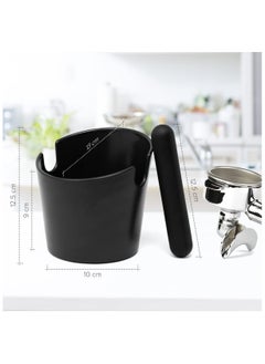Generic Knock Box – Espresso Grounds Knockout Container made of durable plastic with a rubber bar for easy coffee puck removal  - Image 3