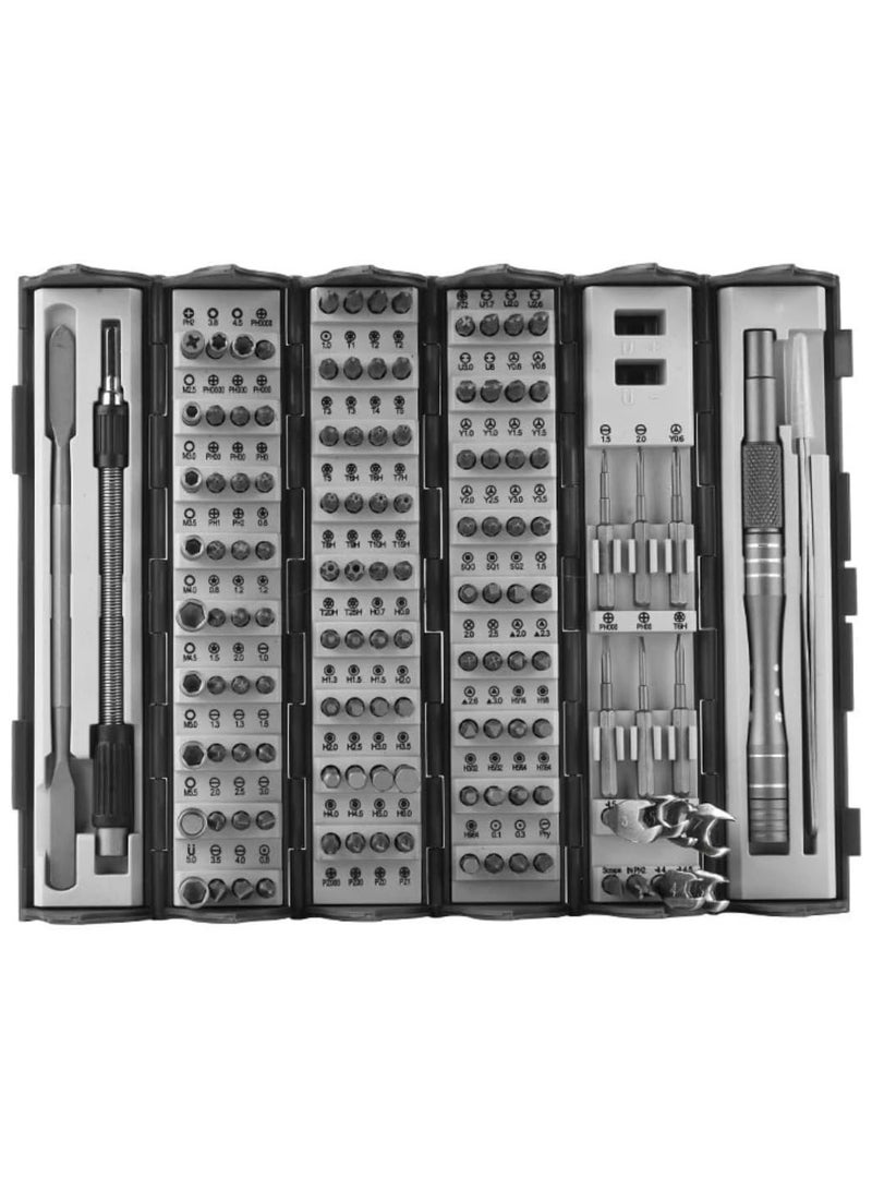 FIPKA 128 in 1 Precision Screwdriver Set Magnetic Bit Kit Multi-Function Stainless Steel Repair Hand Tool - Image 1