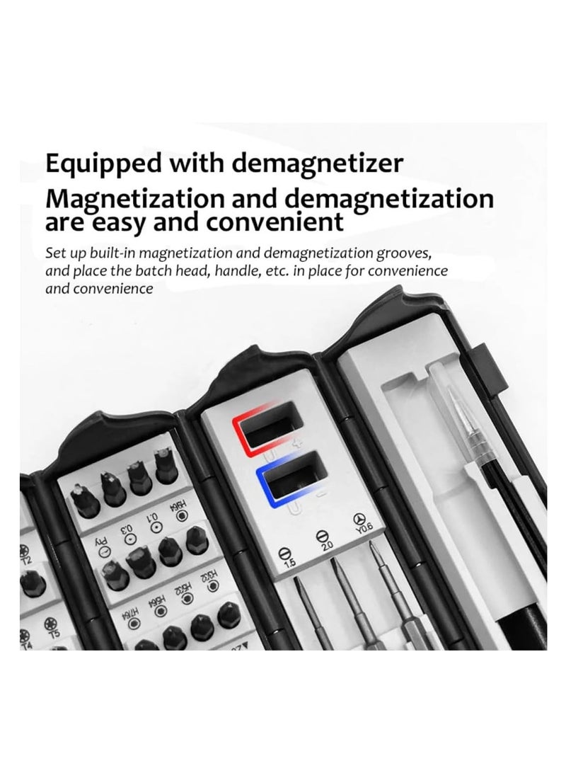 FIPKA 128 in 1 Precision Screwdriver Set Magnetic Bit Kit Multi-Function Stainless Steel Repair Hand Tool - Image 3