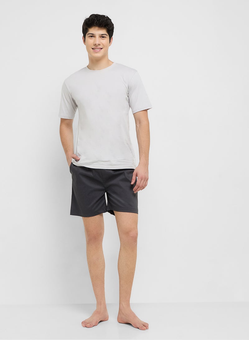 سفنتي فايف طقم بيجامة تي شيرت وشورت - Image 1