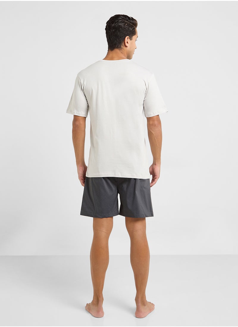 Seventy Five Nightwear T-Shirt & Shorts Sets  - Image 2