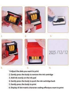 Generic D4 Manual Date Code Printer – Includes Quick-Dry Ink, Ink Pads, and Replacement Cartridges  - Image 4