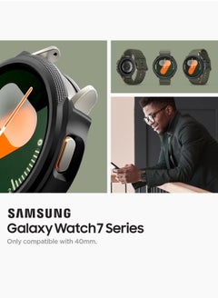 Spigen Liquid Air for Samsung Samsung Galaxy Watch 7 40mm Case Cover Flexible Lightweight TPU (2024) - Matte Black  - Image 2