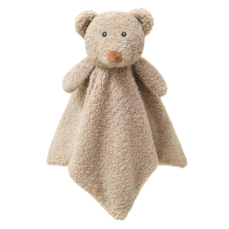 Doindute Baby Brown Teddy Bear Soft Stuffed Animal Security Blanket Plush Bear Character Lovey Blanket Baby ShowerNursery Gift Newborn Infant Toddler Snuggle Blankie for Boys Girls 14 Inches - Image 2
