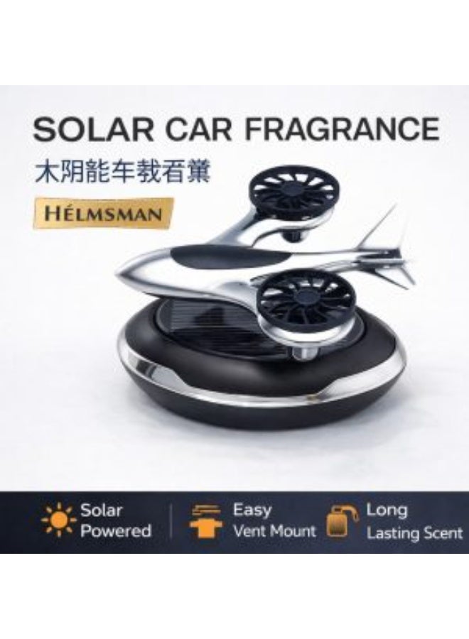 Solar Powered Car Air Freshener Rotating Aromatherapy Diffuser - Image 2