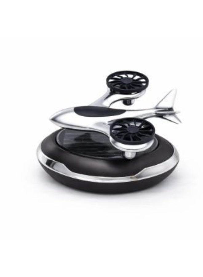 Solar Powered Car Air Freshener Rotating Aromatherapy Diffuser - Image 3