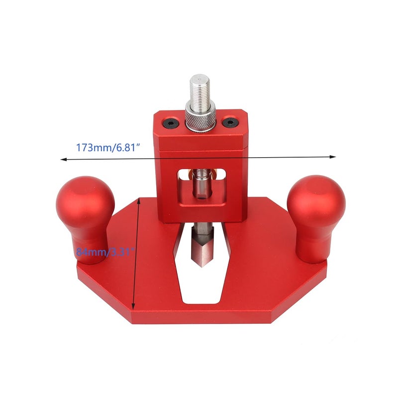 JCFANTS Router Plane Hand Wood Planer, Handheld Woodworking Tool, Woodworking Carpenter Tools Adjustable Woodcraft Trimming Knife Depth Stop Planer Wood Chamfering Slottinge (Red) - Image 2