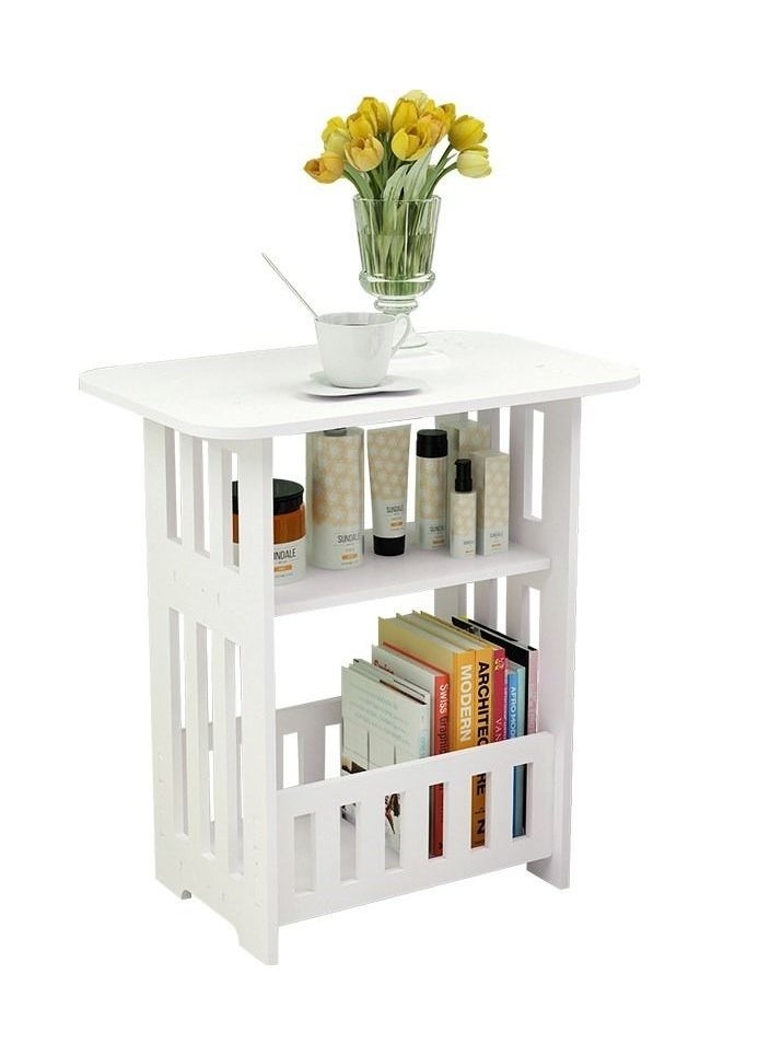 Generic FFD Square Coffee Table Small Table End Side Table Nightstand Sofa Side Table Bedroom Storage Shelf  - Image 2