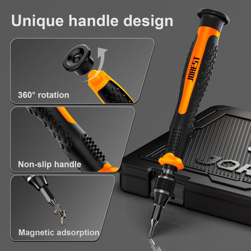 JOREST 40Pcs Small Precision Screwdriver Set (S2 Steel), Magnetic Screwdriver Set with Torx T5 T6 T8, Mini Repair Tool Kit for Macbook, Computer, Laptop, iPhone, PS4 PS5, Xbox, Switch, Glasses, Watch - Image 2