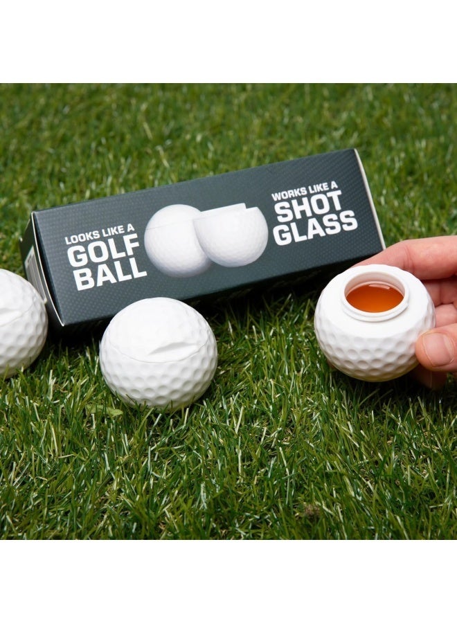 "3 PCS Golf Shots | Golf Ball Shaped Shot Glass Set – Fun Gift, Unique and Funny Gifts For Dad, Husband, Golfers and Men. Golfer Christmas Gift, Stocking Stuffer, or White Elephant. " - Image 4