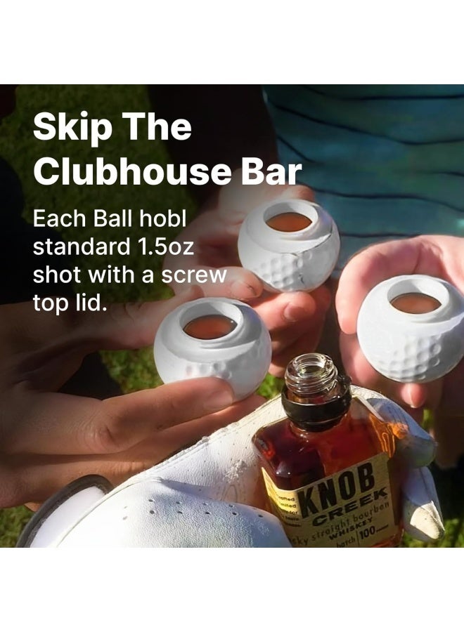 "3 PCS Golf Shots | Golf Ball Shaped Shot Glass Set – Fun Gift, Unique and Funny Gifts For Dad, Husband, Golfers and Men. Golfer Christmas Gift, Stocking Stuffer, or White Elephant. " - Image 5