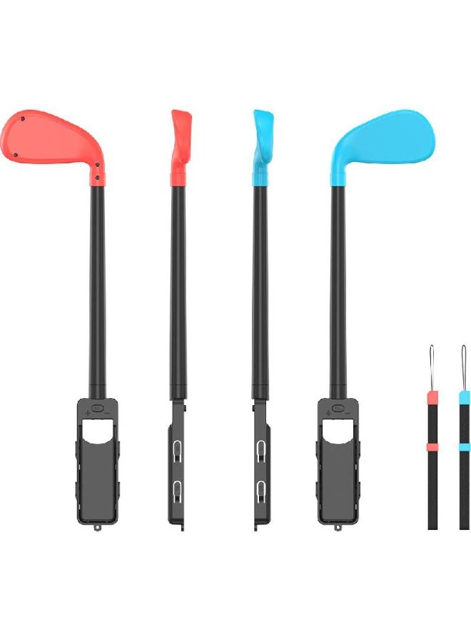 Switch Sports 7-in-1 7-in-1 Pack Tennis Racket;Golf Clubs;Sword;Leg Strap For Nintendo Switch V2/Switch - OLED Blue/Red - Image 3