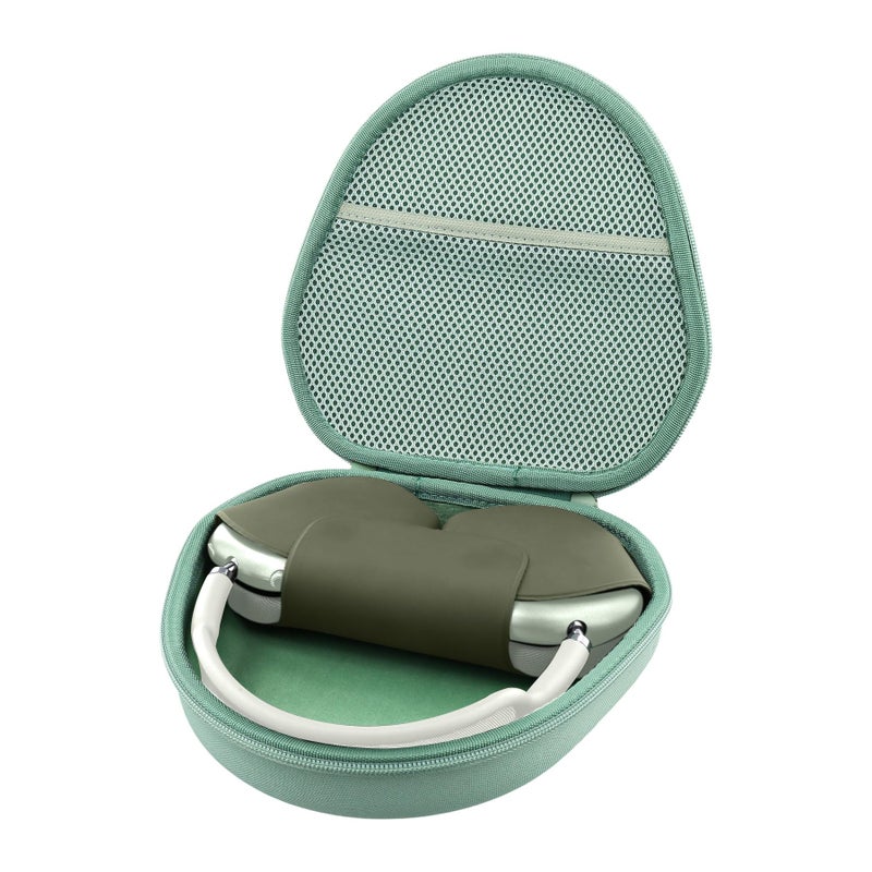 khanka Hard Carrying Case for Apple AirPods Max Wireless Over-Ear Headphones,Green Case - Image 1