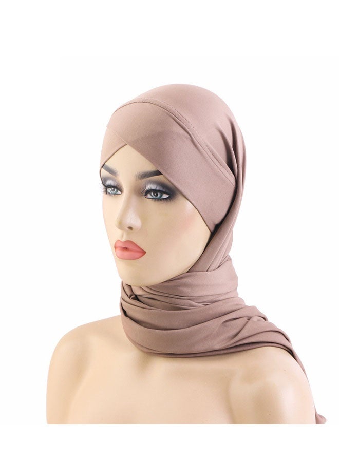 Latest Women's Cross, Tie Hijab Scarf, Islamic Head Cover, Comfortable Long Hijab - Image 1