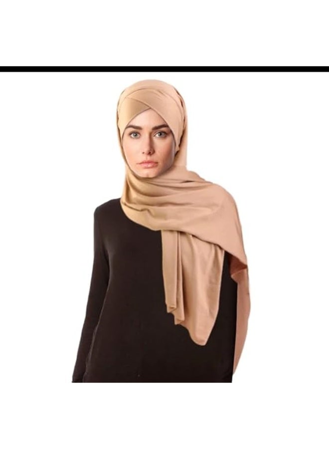 Latest Women's Cross, Tie Hijab Scarf, Islamic Head Cover, Comfortable Long Hijab - Image 4
