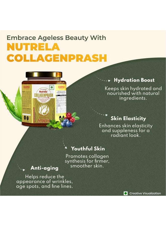 Nutrela Collagen Prash Supplement for Glowing & Younger Looking Skin - 400g | Patanjali Skin Super Food for Men & Women (Pack of 3) - Image 3