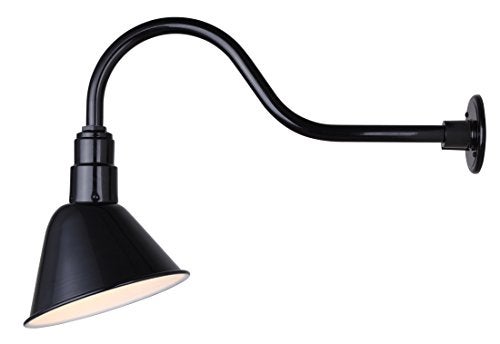 CANARM BL10WACBK Outdoor Aluminum Barn Light , Black , 10 Inch - Image 4