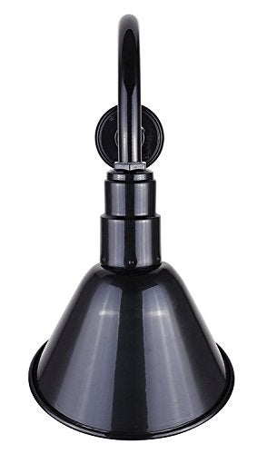 CANARM BL10WACBK Outdoor Aluminum Barn Light , Black , 10 Inch - Image 1