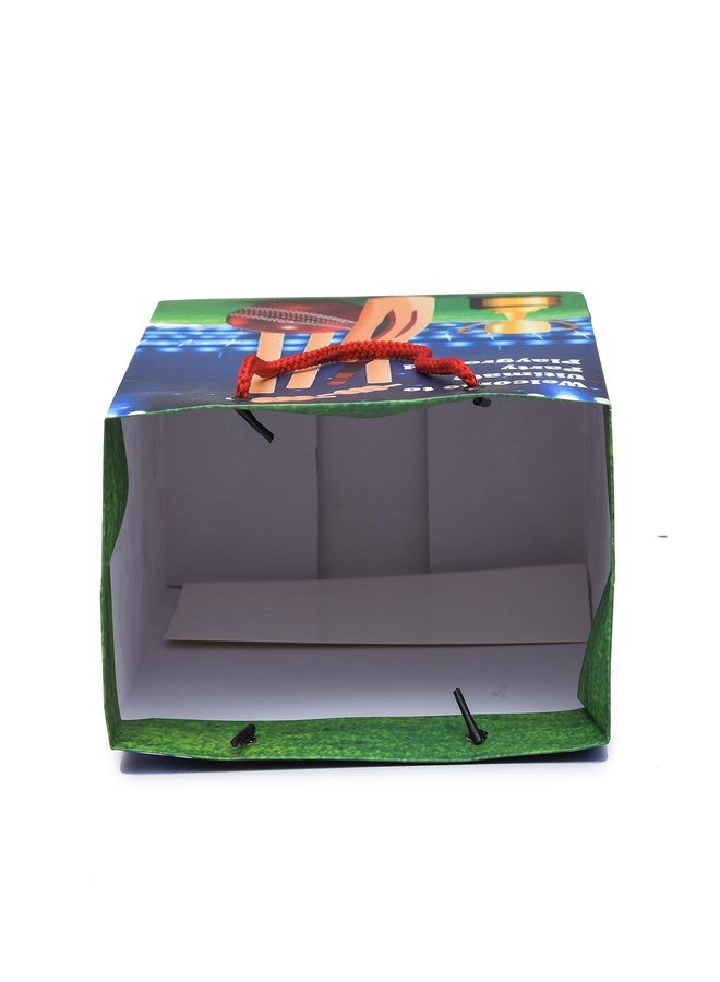 PPJ ® -HAPPY BIRTHDAY CRICKET (CARTOON THEME) PARTY (10 Pcs.) PAPER CARRY BAG, 10 Inch X 8 Inch X 4 Inch RETURN GIFT/HAPPY BIRTHDAY/RETURN GIFTS/GIFTS/GIFT BAGS/GIFT COVERS (Pack of 10) - Image 5