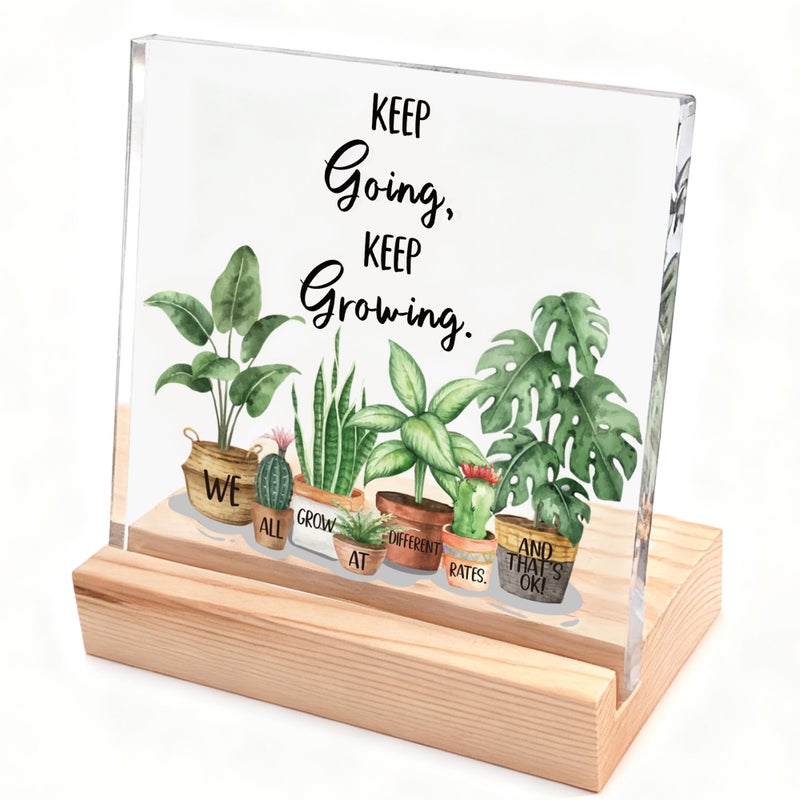 Olicard Inspirational Office Desk Decor For Women  Motivational Decorative Signs For Work  Dorm  Office  Cubicle  Classroom Decor  Cheer Up Gift For Coworker Friends  Teacher Must Have - Image 1