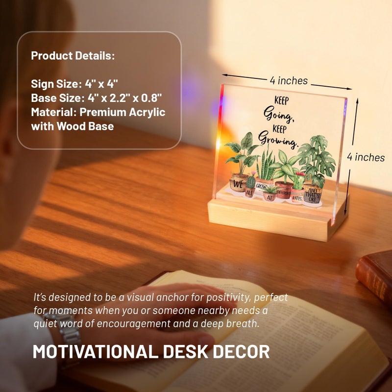 Olicard Inspirational Office Desk Decor For Women  Motivational Decorative Signs For Work  Dorm  Office  Cubicle  Classroom Decor  Cheer Up Gift For Coworker Friends  Teacher Must Have - Image 3