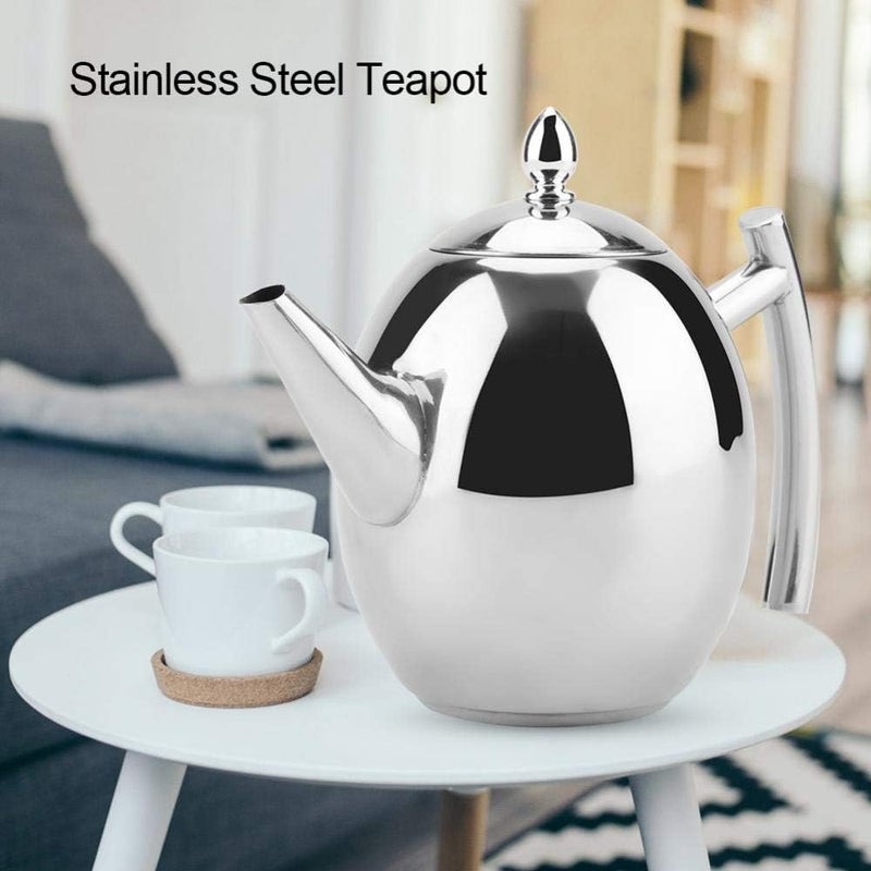 comfrt Stainless Steel tea pot, 1/1.5 Liter Teapot Coffee Pot Tea Kettle with Removable Insufer for Loose Tea(1000ML) - Image 3