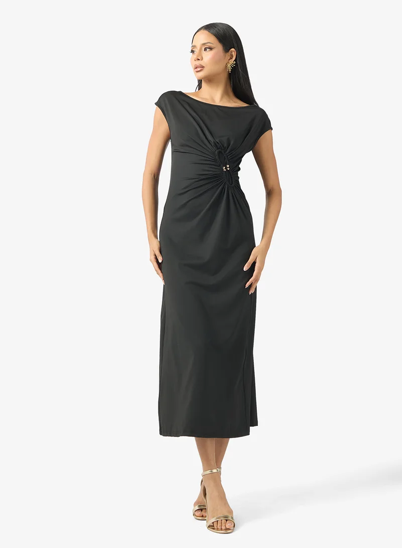 ELLA Ruched Shift Dress