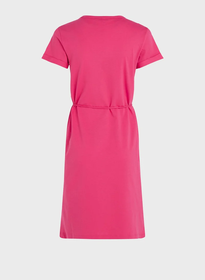 TOMMY HILFIGER Logo Graphic Knitted Dress