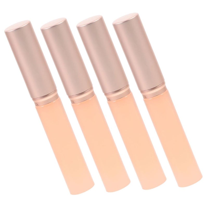 VICASKY 4 Pcs Silicone Lip Brush with Lid Reusable Lip Gloss for Precise Makeup Portable for Daily Cosmetic Use - Image 1
