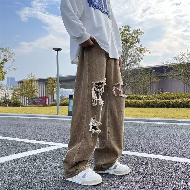 Unisex Casual Daily Denim Jeans - Image 2