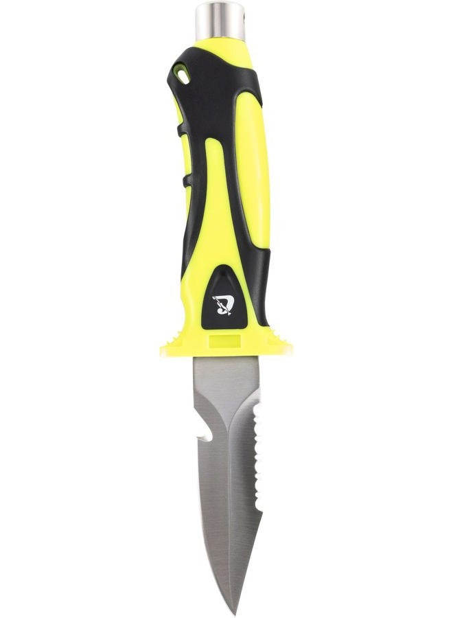 CRESSI Unisex Adult Argus Knife Black/Yellow Diving Knife for Diving Enthusiasts, SB_Black/Yellow, 22.8 cm - Image 2