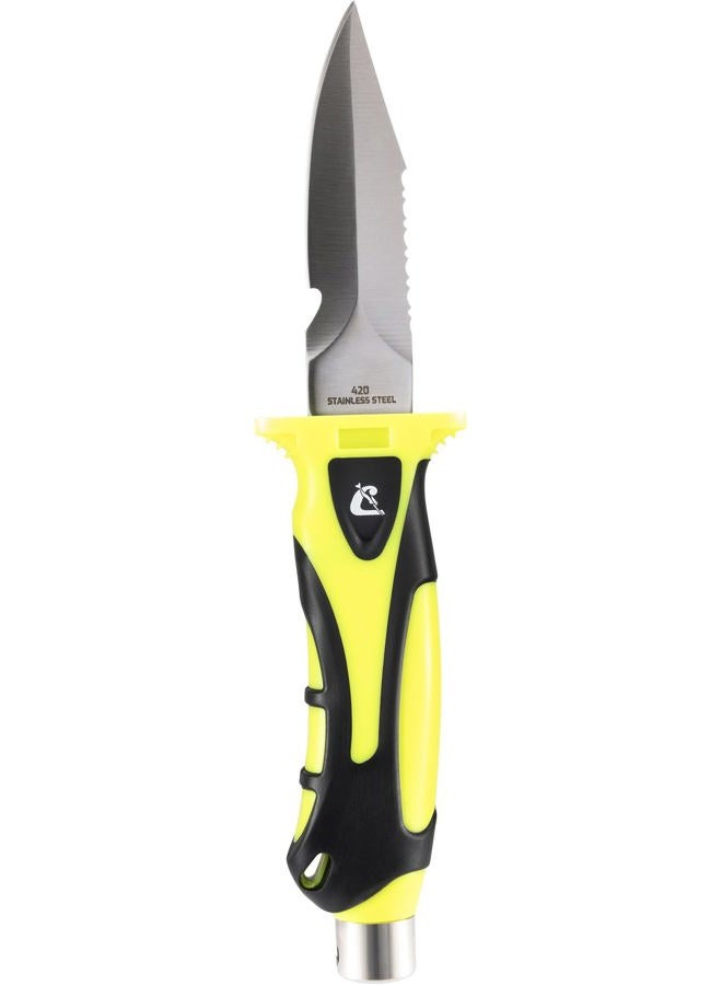 CRESSI Unisex Adult Argus Knife Black/Yellow Diving Knife for Diving Enthusiasts, SB_Black/Yellow, 22.8 cm - Image 3