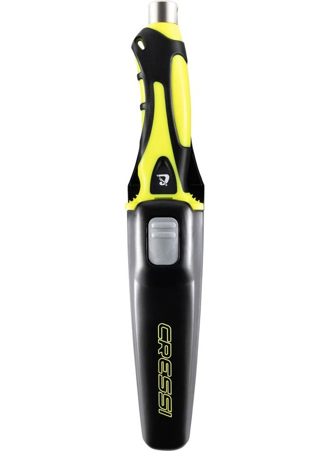 CRESSI Unisex Adult Argus Knife Black/Yellow Diving Knife for Diving Enthusiasts, SB_Black/Yellow, 22.8 cm - Image 1