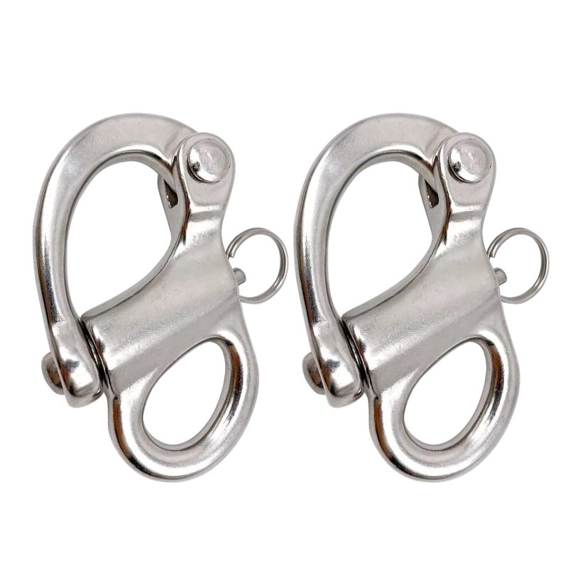 Generic Rolasm Swivel Eye Snap Shackle Quick Release Fixed Bail Snap Shackle for Bracelet, Sailboat (2-5/8 INCH-2PCS)  - Image 1