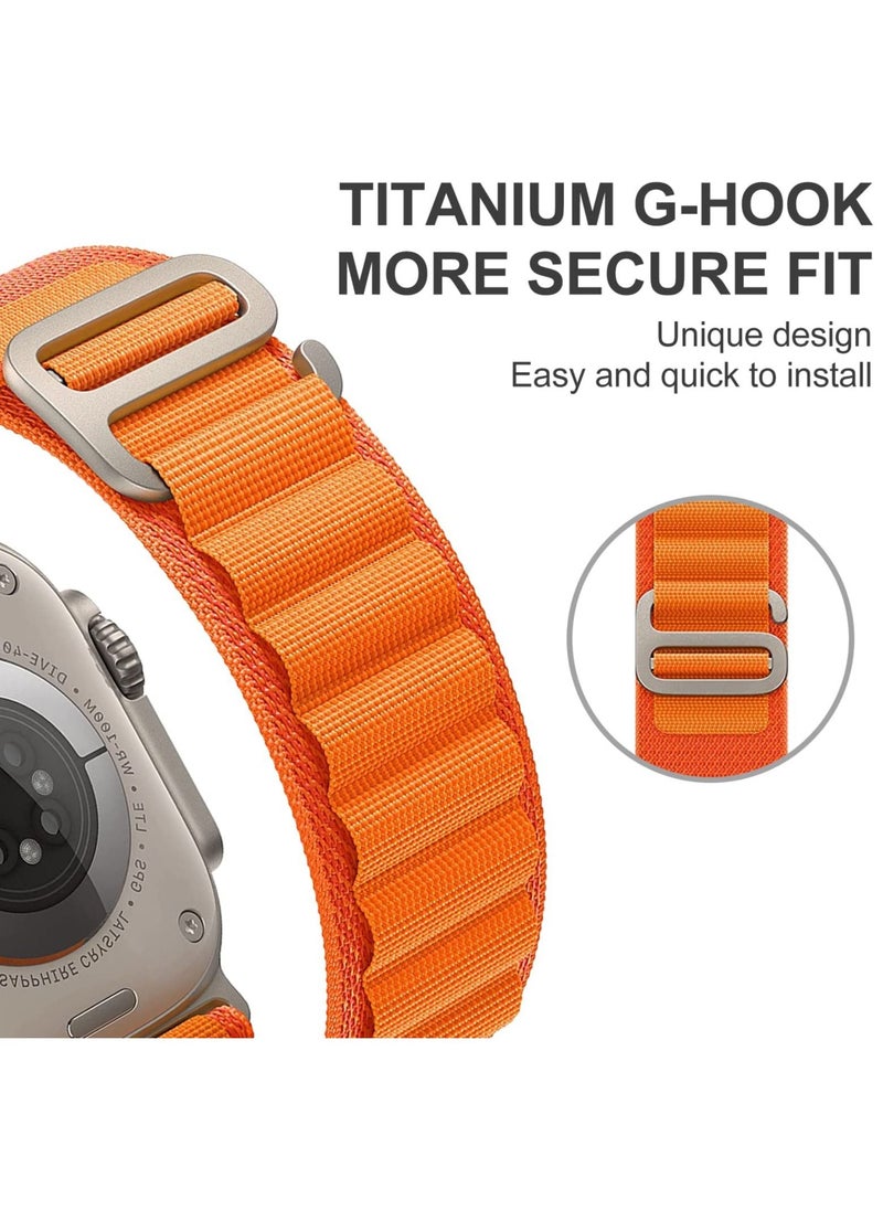 Sweet seven - 4 Pack Alpine Loop Bands for Apple Watch Ultra/SE/Series 8-1 - Adjustable Nylon Strap with Titanium G-Hook - Sweat & Water Resistant - Image 1