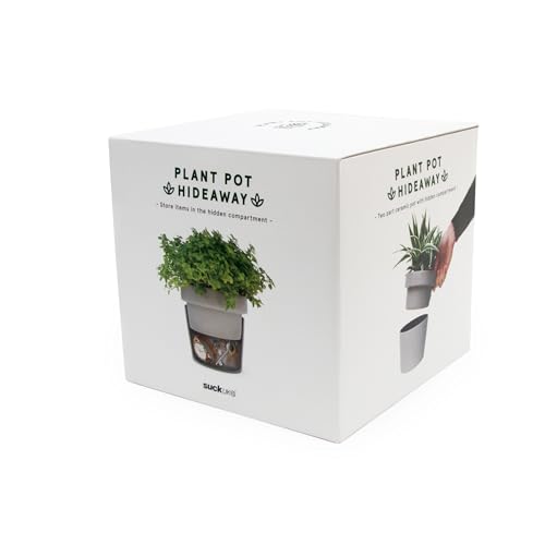 Suck UK Hidden Storage Plant Pot - Key Hider - Hide A Key Planter - Diversion Safe - Fake Plant Secret Storage - Secret Stash - Ceramic Flower Pot Hidden Compartment - Money Hideaway - Cash Box - Image 5
