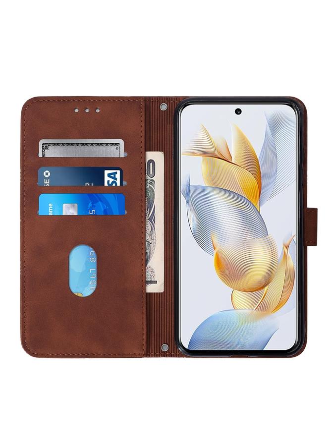 S-TOP Case For Honor 90 Crossbody 3D Embossed Flip Leather Phone Case - Image 4