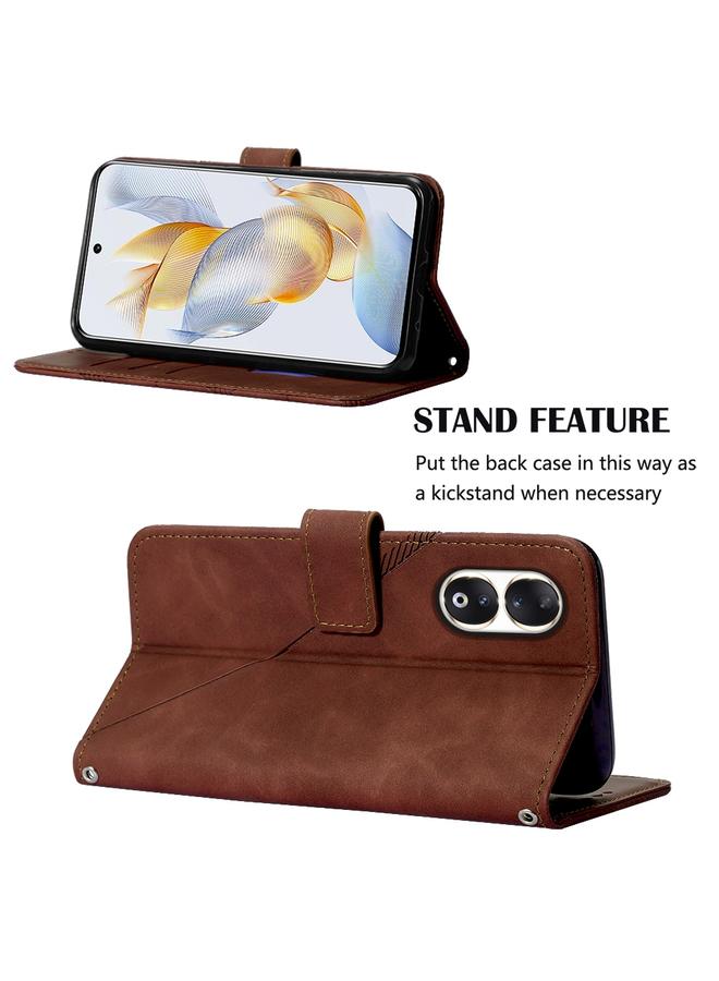 S-TOP Case For Honor 90 Crossbody 3D Embossed Flip Leather Phone Case - Image 5