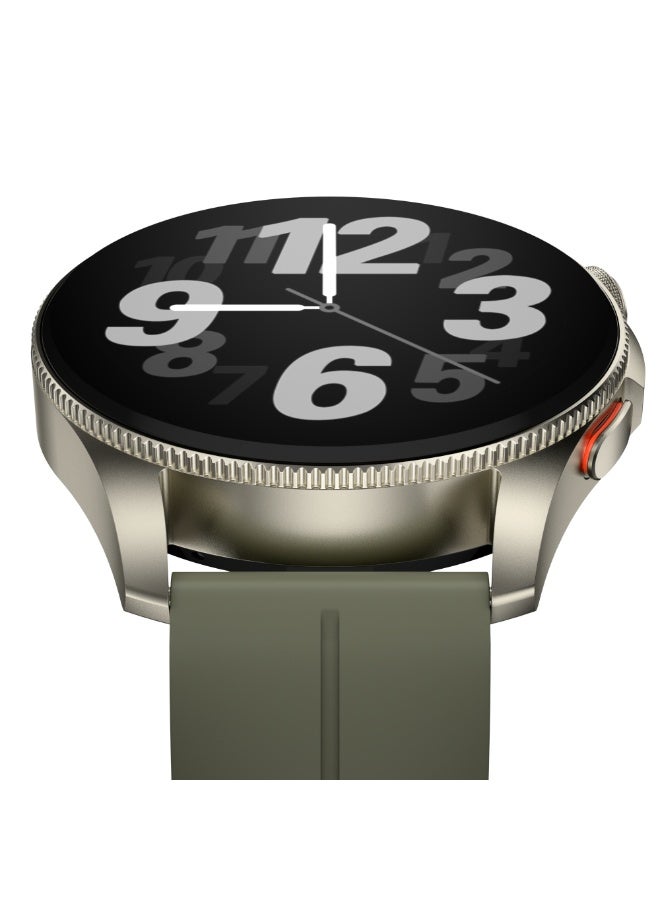 Outbox OB12 Smart Watch 1.43″ AMOLED Display, Bluetooth Calling, Sleep & Fitness Tracking, Multi-Sports, Stylish Design with Extra Strap, Android & iOS – Green - Image 3
