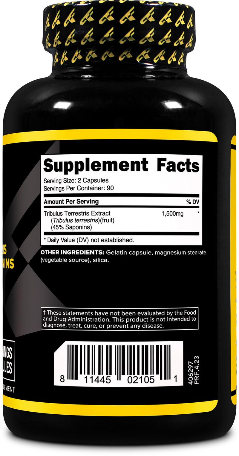 Primaforce Tribulus Terrestris Extract Capsules (180 Capsules) - 90 Servings / 1,500mg Tribulus Per Serving, Herbal Tribulus Supplement for Men and Women - Image 4
