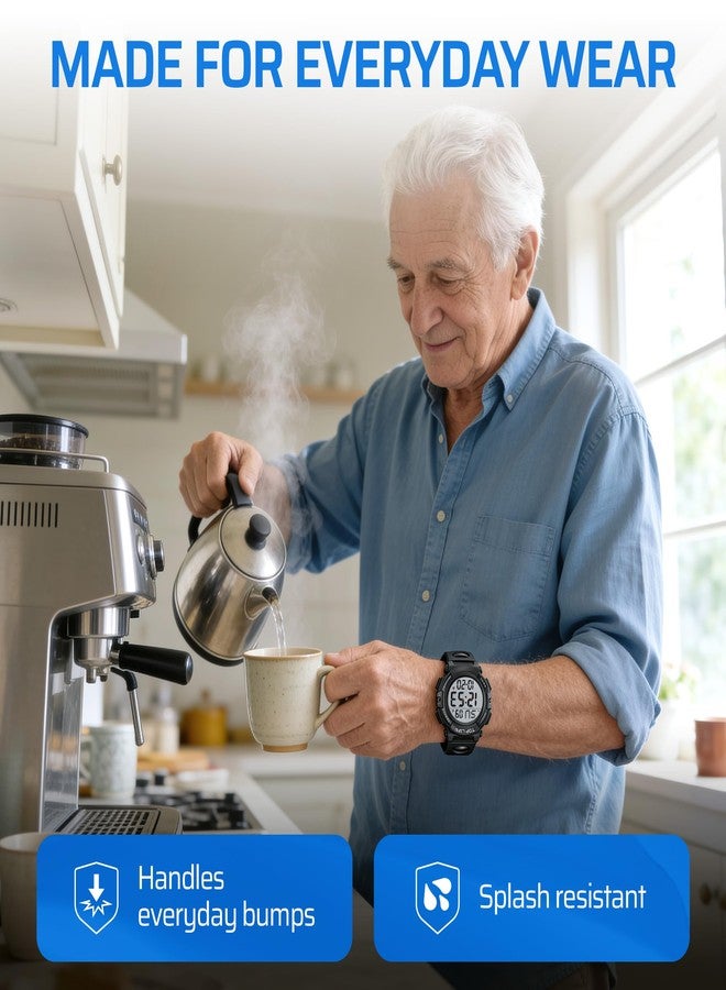 TopLife Talking Watch for Seniors & Low Vision - Oversized Digits for the Blind - Image 5