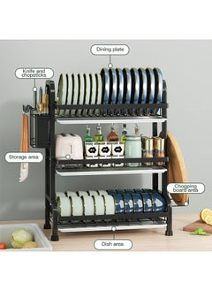 Sharpdo 3 Tier Dish Drying Rack 42*23.5*61cm  - Image 3